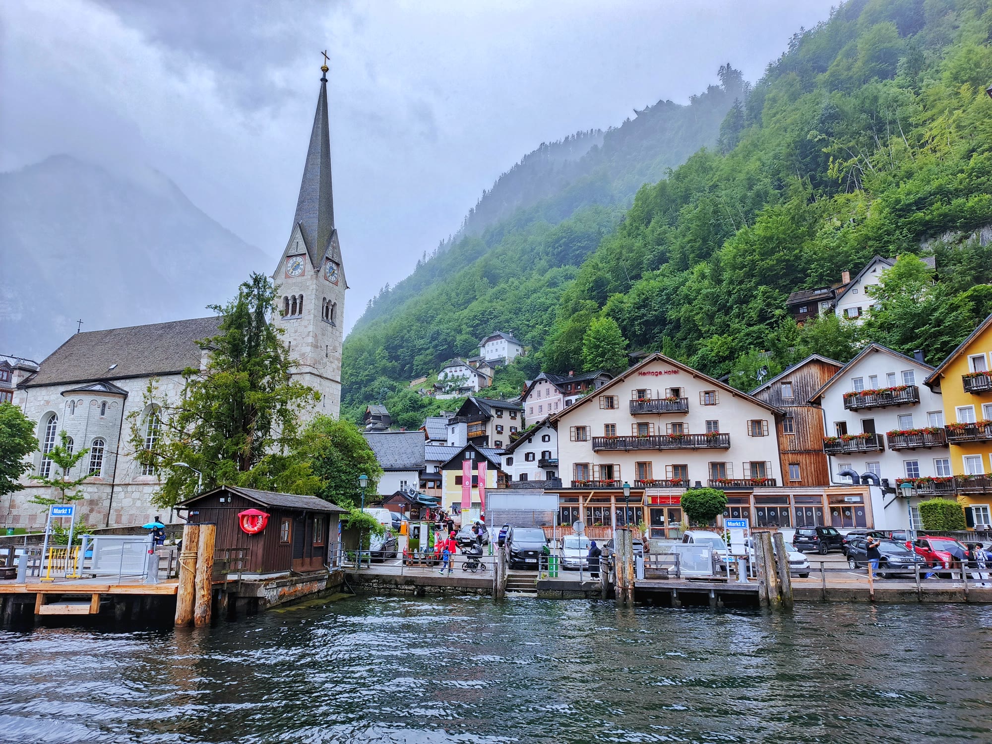 Hallstatt through the mist — Hallstatt, Austria